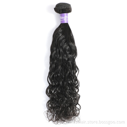 Wholesale 100% Natural Brazilian Human Hair Price List WKS Human Hair Extensions Remy Virgin Cuticle Aligned Bundles Body Wave